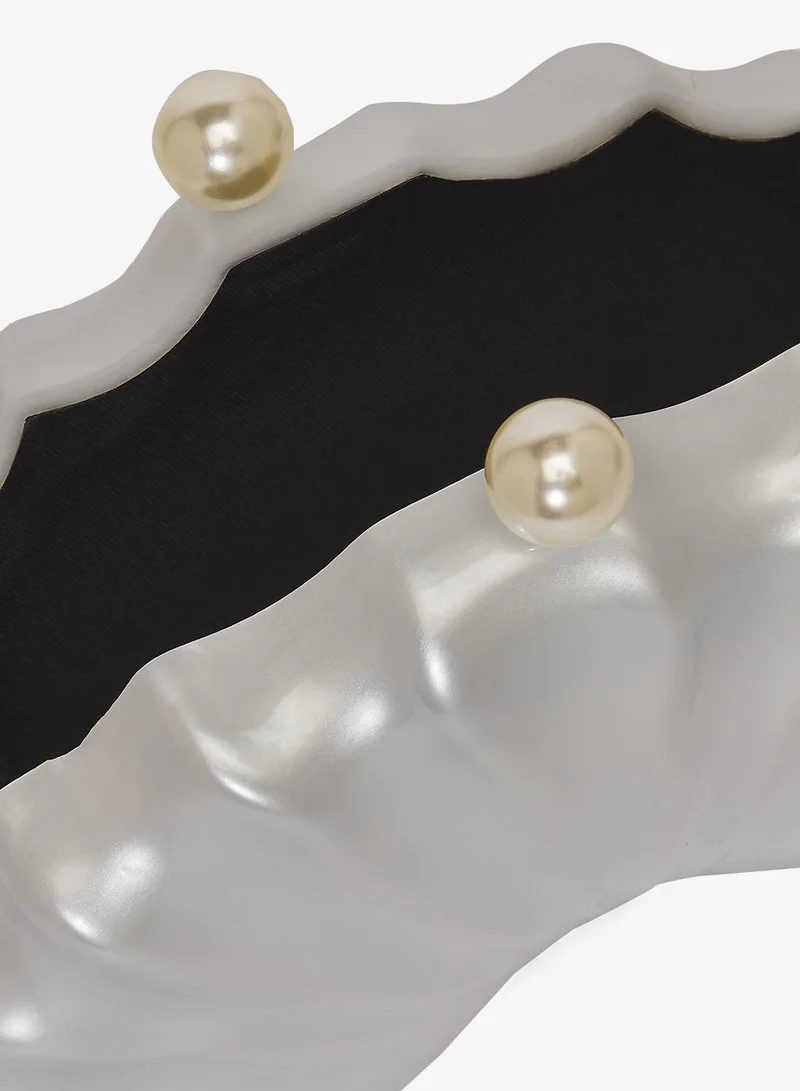 Namshi x  Resin Seashell Detailed Statement Clutch for Women | Best Price UAE